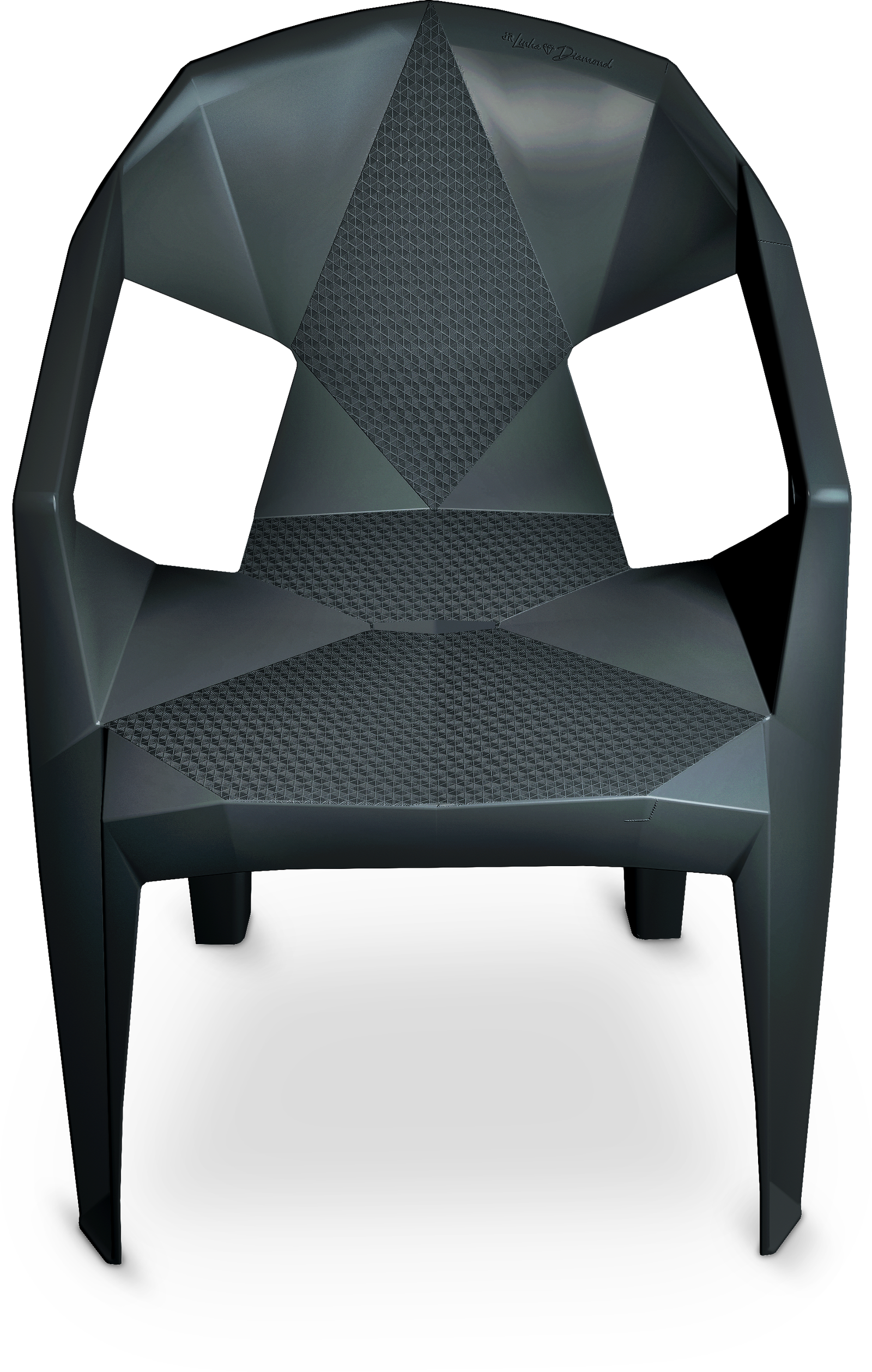 POLTRONA DIAMOND PRETA - Imagem 4