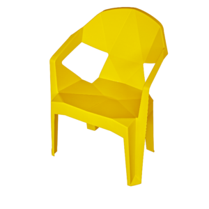 POLTRONA DIAMOND KIDS AMARELO