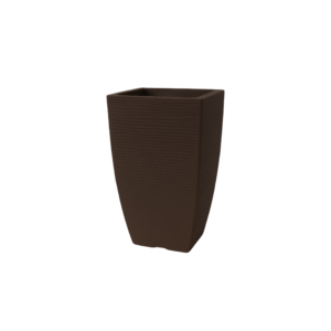 VASO BOJO QUADRADO MARROM