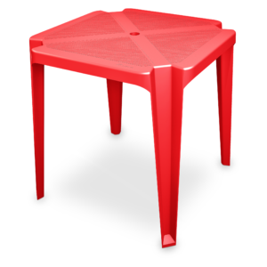 MESA MONO VERMELHA